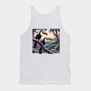 Striking Tropical Toucan Birds Tank Top